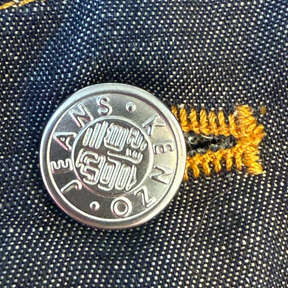 KENZO Denim Tulle Midi Skirt with Mesh Details Y2K Designer 4 - Picture 10 of 14